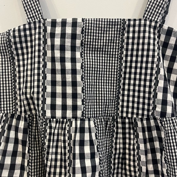 CROSBY by Mollie Burch Black and White Checkered Top - Picture 3 of 5